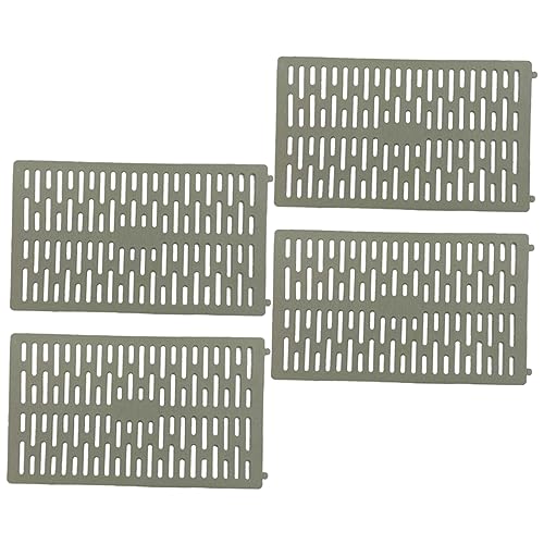 Happyyami 4 Piezas Tubo de desagüe Jaula filtrar estacas de Plantas Lona drenar Vallas de Jardin cerramientos Jardin Protector de camión para Patio Maletero Protector de plástico el plastico