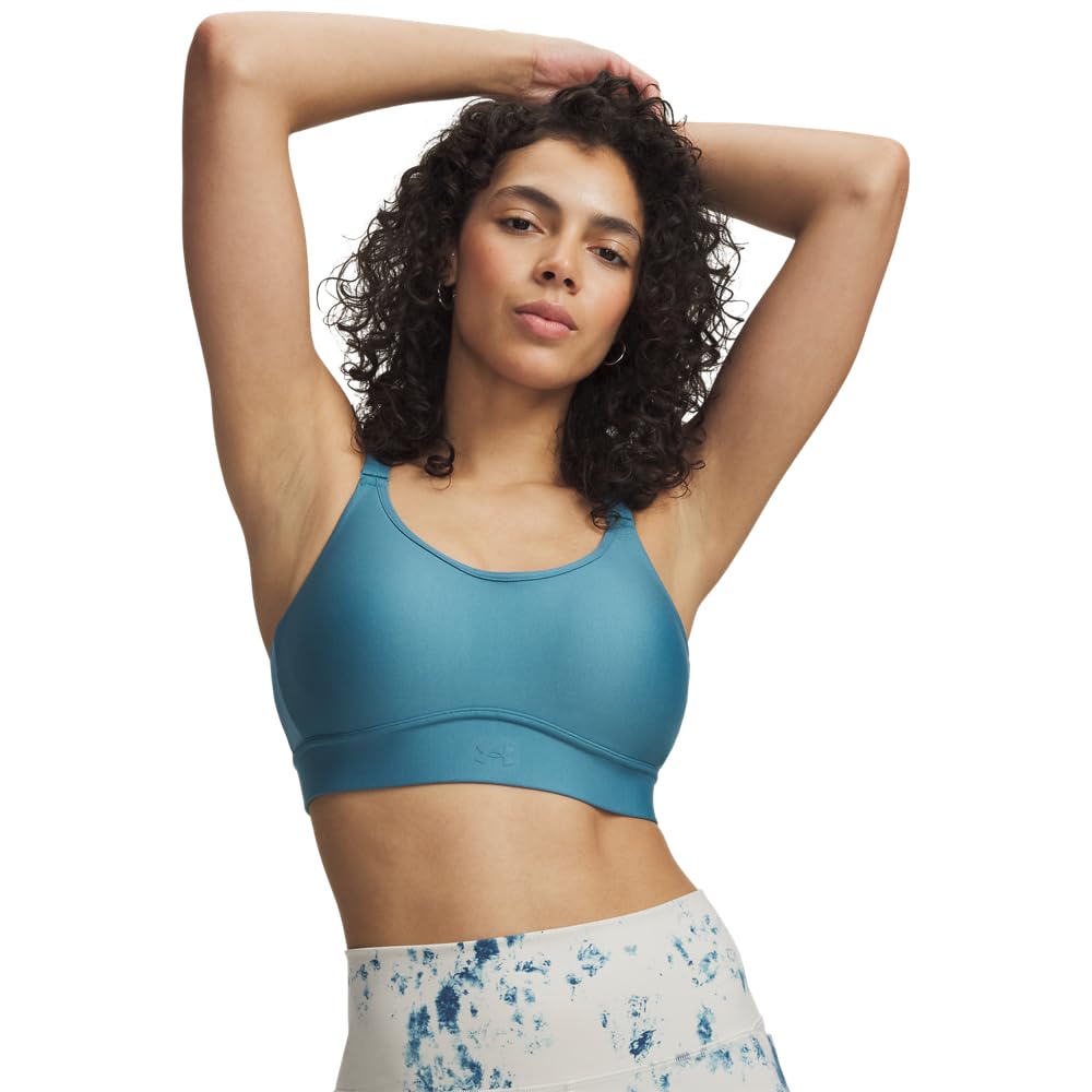 Under Armour ua infinity mid 2.0 bra 0100 - white small, (466) Boundless Blue / / Boundless Blue, M / A — image 1