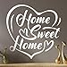 Home Sweet Home - Adesivo da parete per corridoio, soggiorno, soggiorno, decorazione per cucina, camera da letto, trasferimenti rimovibili, fai da te, in vinile, con scritta in lingua inglese