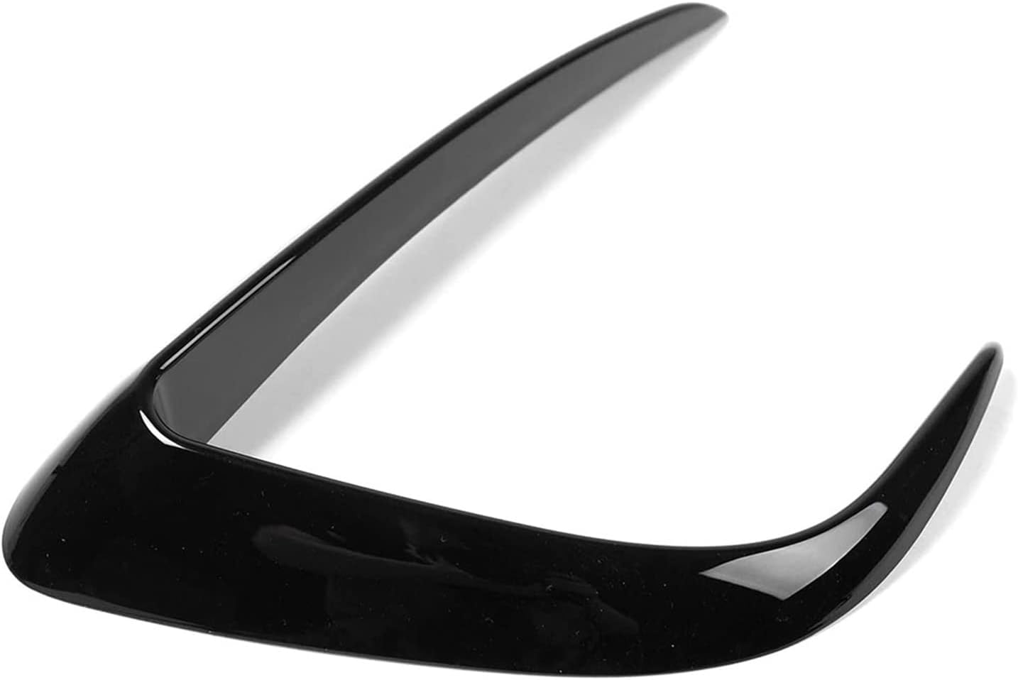 for Tesla Model Y Front Fog Light Trim Cover Fog Lamp Frame Blade Trim Eyebrow Spoiler for Tesla Model Y 2019 2020 2021 2022 2023 2024 (Black)