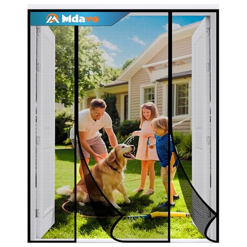 Image of Magnetic Screen Door, Door Screen Magnetic Closure-Keeps Bugs Out Let Breeze in, Heavy Duty Mesh - Pet and Kid Friendly, Works with Front Doors, Sliding Doors Fit Door Size 72 x 80 in