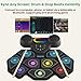Vicbueges Electronic Drum Set, 9 Pads Roll Up Drum Kit, Built-in 2 Foot Pedals, Drumsticks, Headphone Jack, MIDI Support, stripes