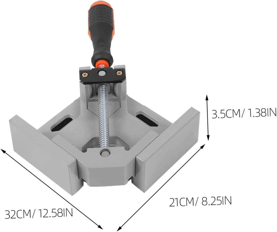 Right Angle Clamp Woodworking Clamps 90 Degree Single Handle Aluminum Alloy for Desk Mounting and Cabinet Fixing Tools