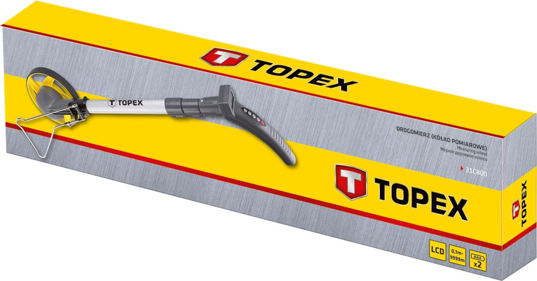 Topex 31C800 - Odómetro de rueda con indicador LCD Topex