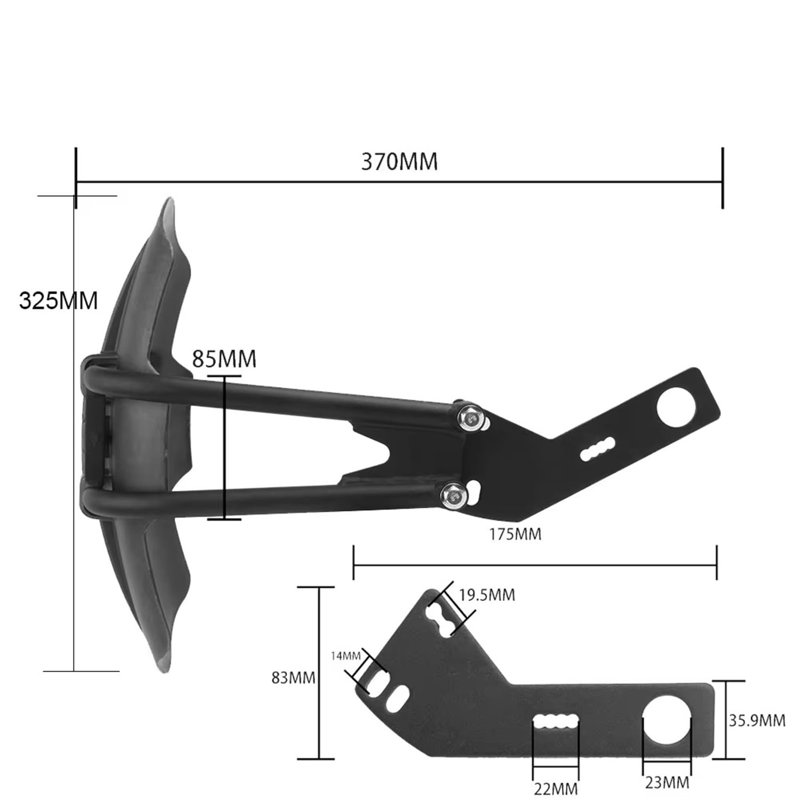 Moto Parafango Per CFMOTO Per 700MT Per 800MT Per MT700 Per MT800 Parafango Posteriore Paraspruzzi Protezione Copertura Accessori Parafanghi Paraspruzzi Copertura(1)