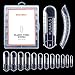 Modelones 120PCS Dual Nail Forms Full Cover Poly Nail Gel UV Gel Nail tips Acrylic Nail System Forms Clear Fake Nail Molds 12 Sizes With Scale #2