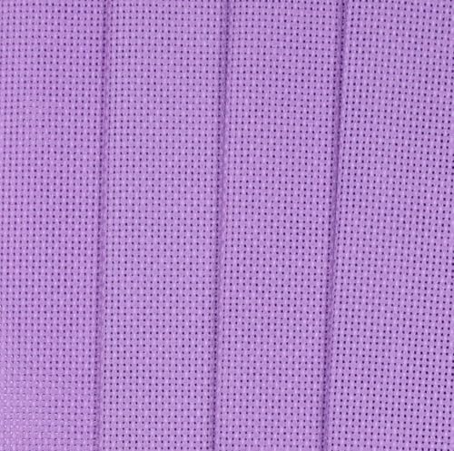 Image of KCS 4 /6 pc of 12 inch x 18 inch(30cmx45cm) 18CT Counted Cotton Aida Cloth Cross Stitch Fabric (4 pc, Lavender)