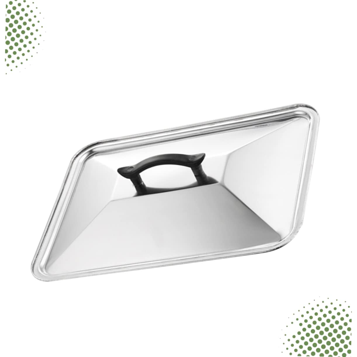 Ciieeo Elegante Coperchio Per Pentola 40x30 Cm in Acciaio Inox Con Anti-schizzi Di E Vapore Per Casa E Ristorante