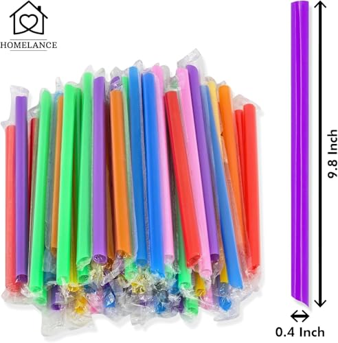 900 Pitillos Multicolor Jumbo para Smoothies y Milkshakes miniatura 2