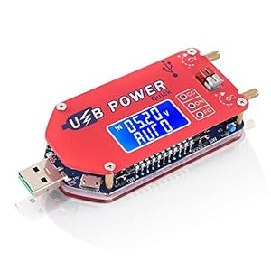 Pemenol Rotes USB-Netzteil 4-13V zu 1-30V