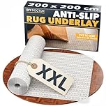 DIY Doctor XXL Rug Gripper (1 Pack) – 200x200cm Non-Slip Matting Roll – Anti Slip Rug Underlay for Hardwood, Tile & Laminate – Rug Grip Stopper & Non-Slip Mat for Floors