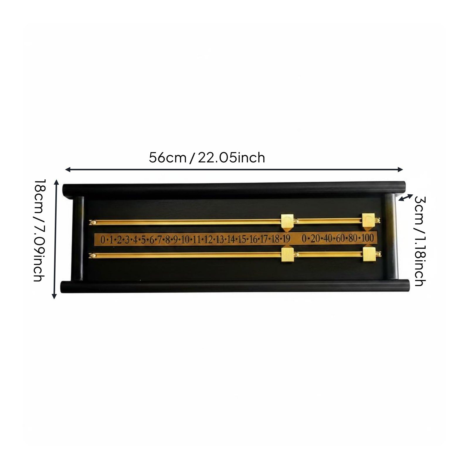Segnapunti da Biliardo in Legno Robusto Scoreboard da Biliardo in Legno Stile Classico Attrezzatura Sportiva per Tornei