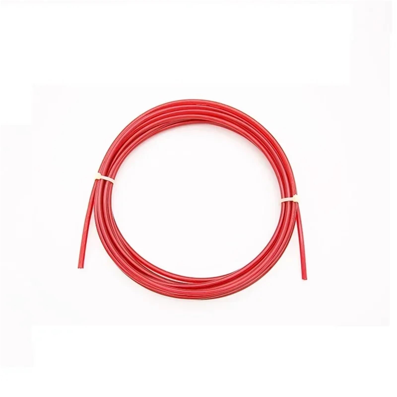 Câble métallique en acier inoxydable, Câble en acier inoxydable 304 gainé de plastique, revêtement PVC rouge, plusieurs tailles, 50 mètres par bobine(4.0mm)