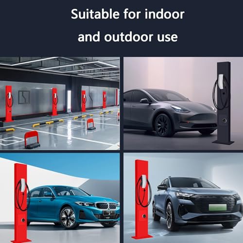 Support de borne pour véhicule électrique verrouillable contre le vol extérieur - 6