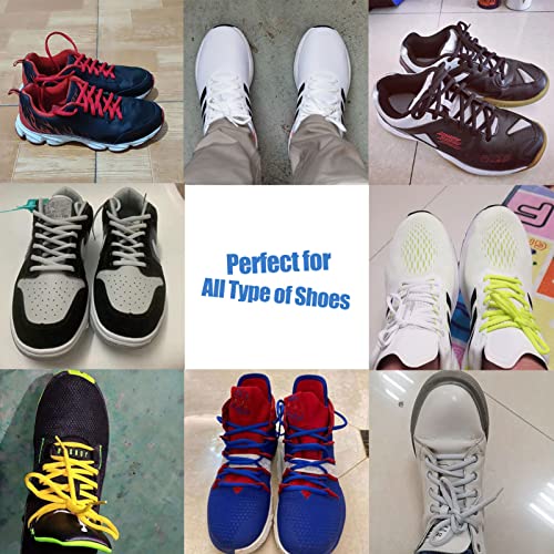 Amerlery 16 Pairs Oval Shoe Laces, Half Round 1/4" Shoelaces 23"-78", Shoe Strings For Athletic Running Sneakers #TOP5