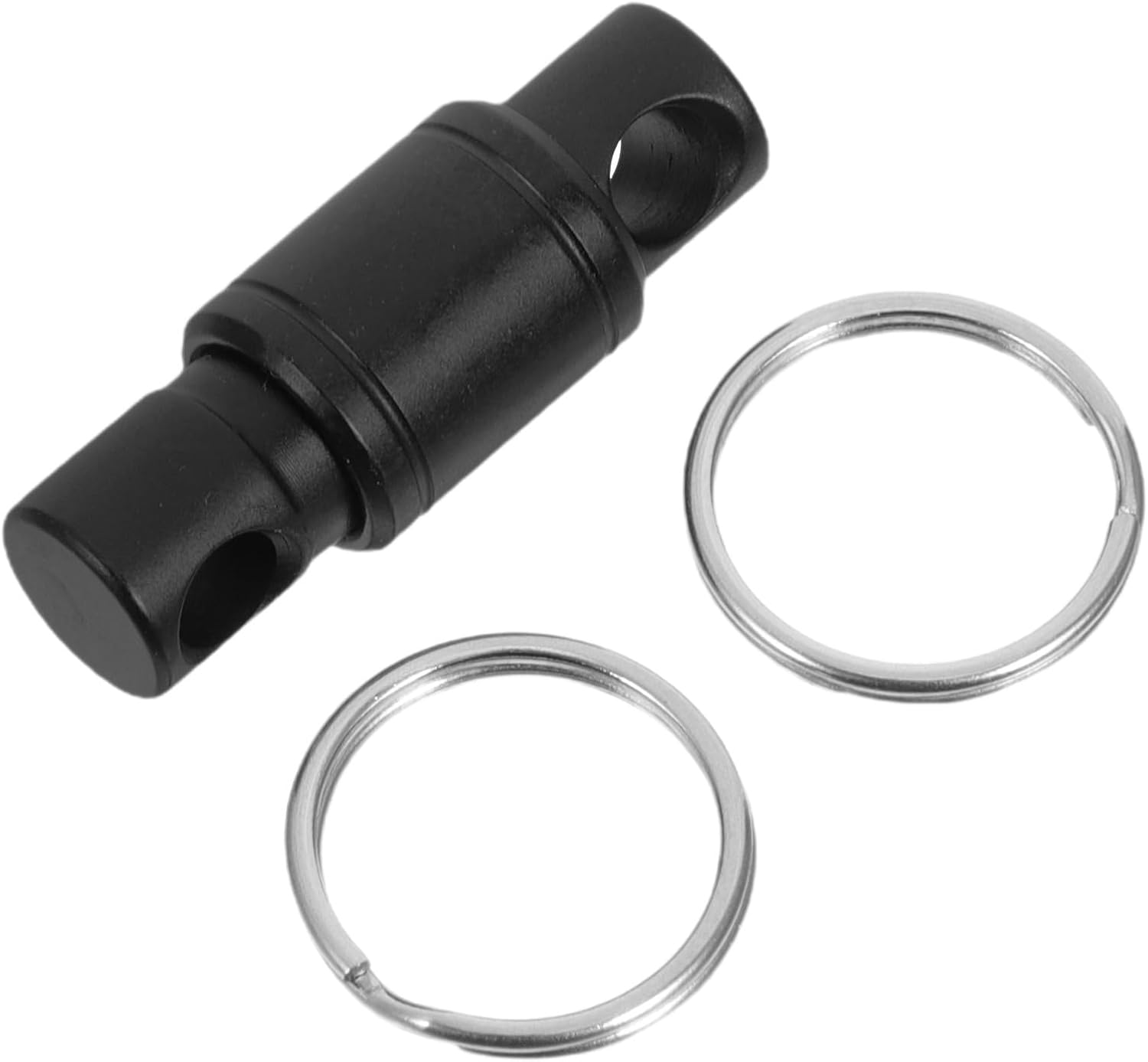 Detachable Keychain Titanium Alloy with Dual Quick Release System and Double Split Ring Structure, Wear-resistant Magnetic Key Organizer for Travel and DIY Crafts Accessories