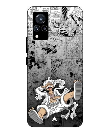 Image of Premium Anime 2 Case for Vivo v21 (Glossy Finish) Soft-Touch Metal TPU Back Cover, Shockproof, Designer, Aesthetic Mobile Phone Case