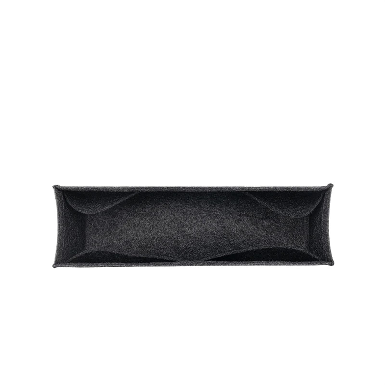 Forro interior de bolso Bolsa organizadora de bolsos, bolsa fieltro for guardar maquillaje, con cremallera, bolso mano for mujer, for cosméticos(L grey simple)