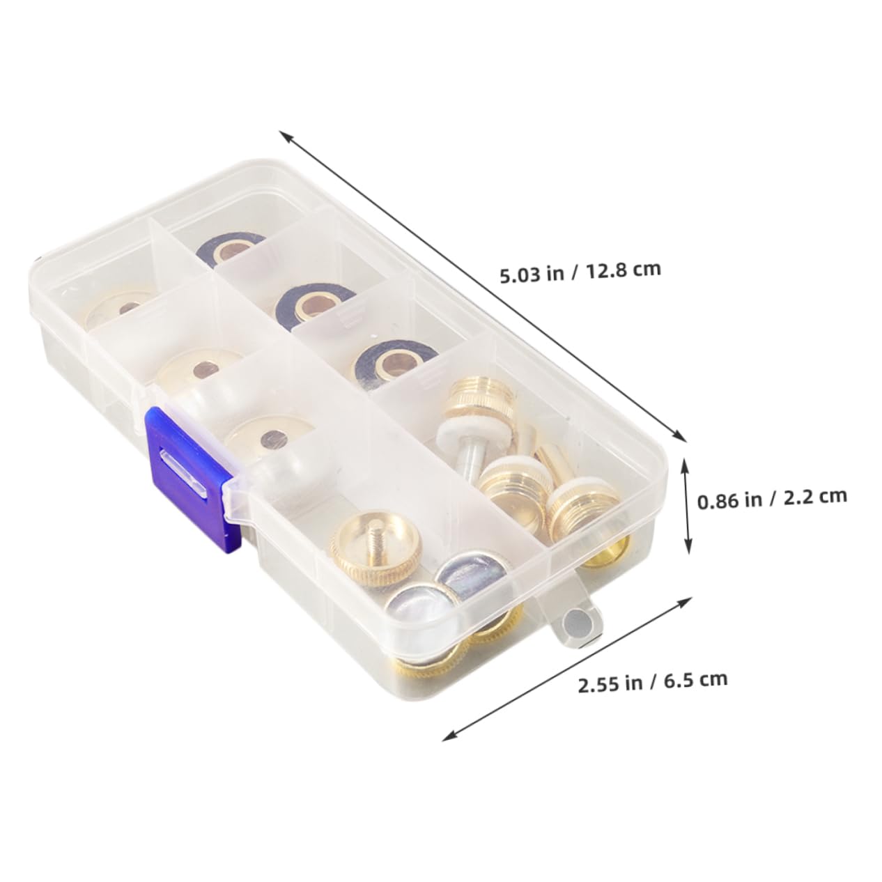 Toyvian Juego de 12 Botones de Pistón para Trompeta Dorada, Material Metálico, Diseño Elegante, Mejora la Fluidez y Precisión para Músicos de Trompeta