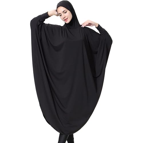 khalat Women's One-Piece Muslim Abaya Dress Large Overhead Prayer Ramadan Long Hijab Dress