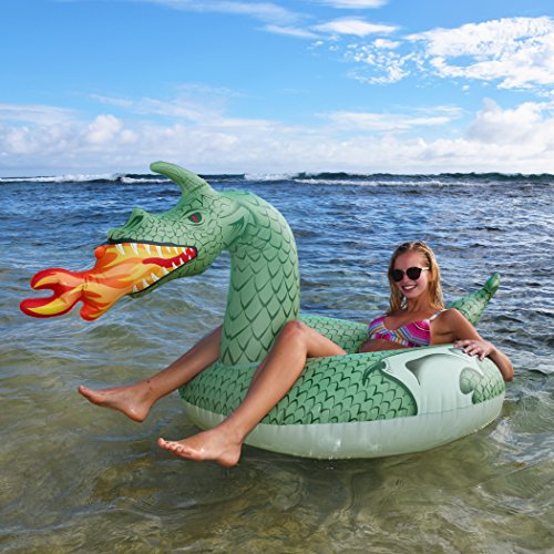 Gofloats Dragon Party Tube Inflatable Rafts - Choose From Fire Dragon And Ice Dragon, Pool Floats For Adults And Kids #TOP2