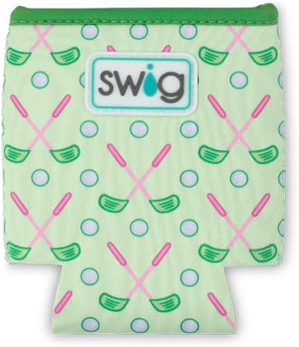 Miniatura 18 de Swig Life Skinny Can Coolie, soporte delgado de 12 onzas, enfriador de neopreno aislado con bolsillo, fundas para botellas de cerveza altas, All