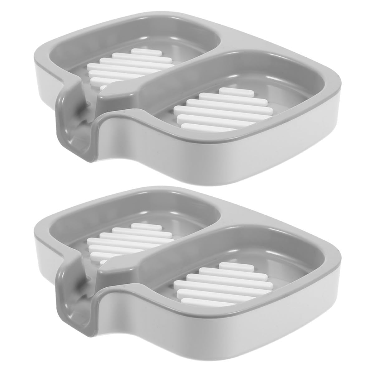 Jabonera de Ducha Doble Boquilla, 2 Piezas de Plástico