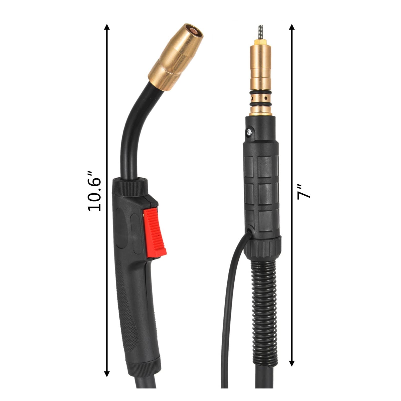 Mig Torcia for bruciatore a gas 150A di saldatura Con 4,6 m Attrezzatura for a cavo fissa Stentings intercambiabile for Miller M-15 M-150