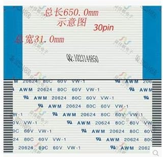 Davitu Wiring Harness - flat cable the loop 1.0mm-30p-650mm-A FPC LCD LVDS 1.0mm 30pin 650mm lenght homonymous ffc line