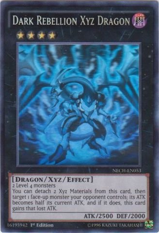  Yu-Gi-Oh! - Dark Rebellion Xyz Dragon (NECH-EN053) - The New Challengers - 1st Edition - Ghost Rare by Yu-Gi-Oh!