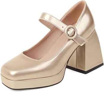 靴 PRADA Mary Jane square toe pumps Prada Square Toe Mary Jane Heels, Heels - Designer Exchange