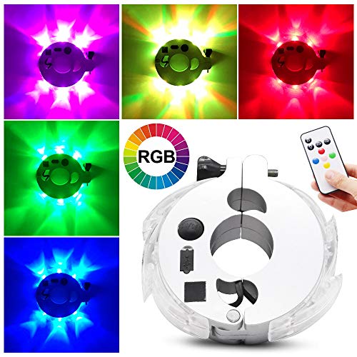 Alritz LED Bike Wheel Hub Lights, Remote Control Bike Spoke ...