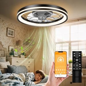 Airwit 48cm Deckenventilator mit Beleuchtung