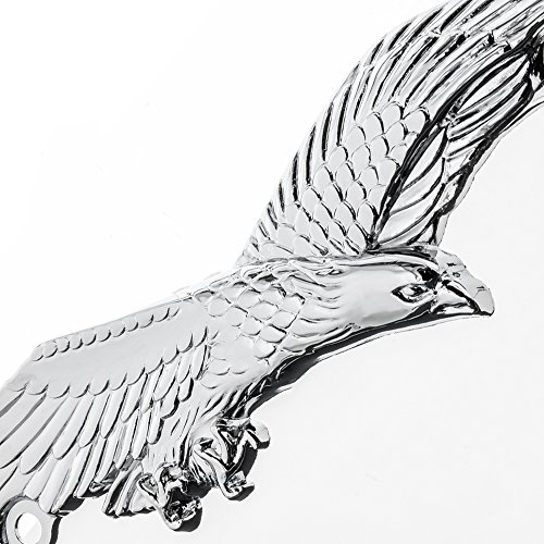 Bully Wl108-C Chrome Eagle Novelty License Plate Frame Holder Front Or Back Bumper Shows Car Tags - Exterior Accessories For Trucks, Cars And Suvs - 1 Piece #TOP2