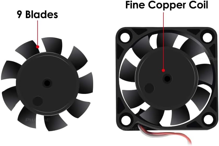 Illustration of fan blades and motor coil