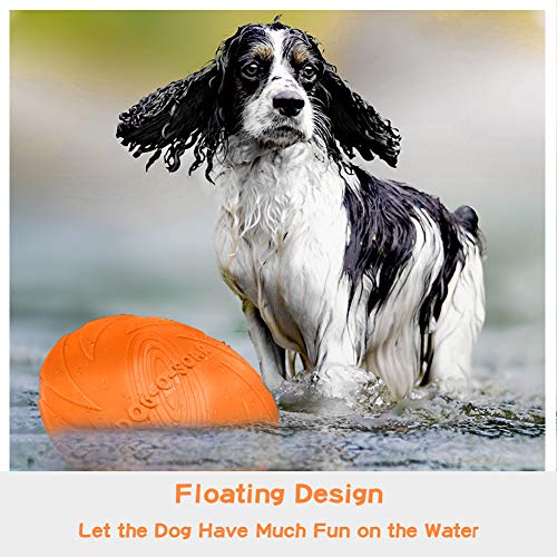 Dog Flying Disc Toy 7.1 Inches, Pet Training Rubber Interactive Toy, Floating Water Dog Toy For Small Dogs Puppy Outdoor Flight #TOP2