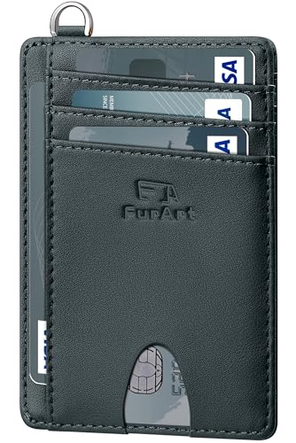 Image of FurArt Slim Minimalist Wallet RFID Credit Card Holder for Men | slim minimalist compact rfid id window thin