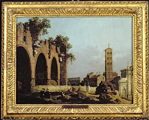 Affiche Impression Toile Habillage Grand Mur Vide Peinture Antonio Canal Salon 60x90cm
