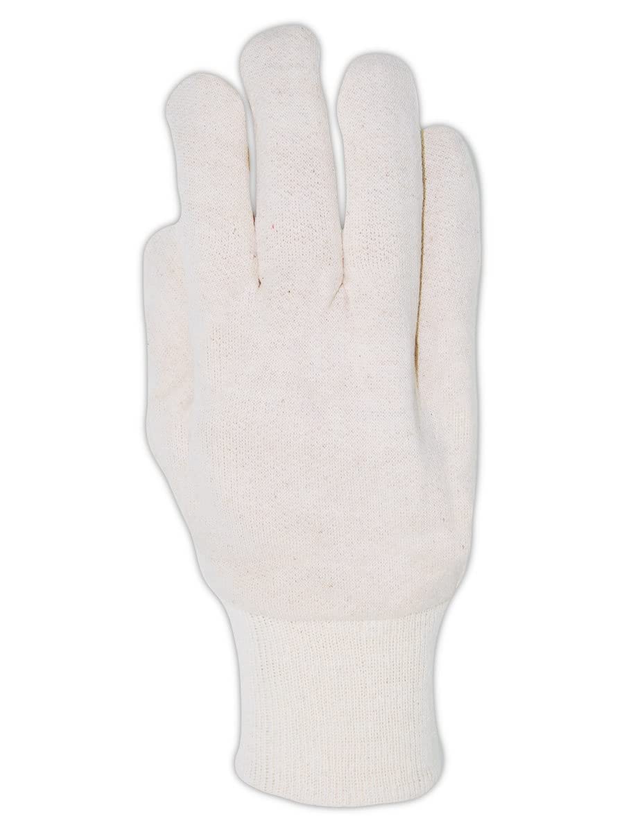 Magid jerseymaster T2703 algodón guante, Knit muñeca, Mens Jumbo, blanco, 12