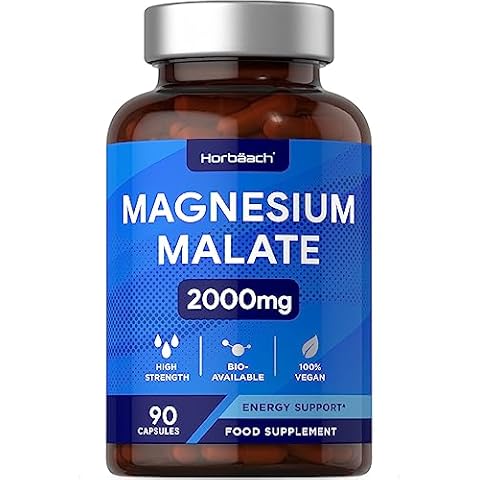 Horbaach Magnesium Malate 2000mg Vegan Capsules Cover