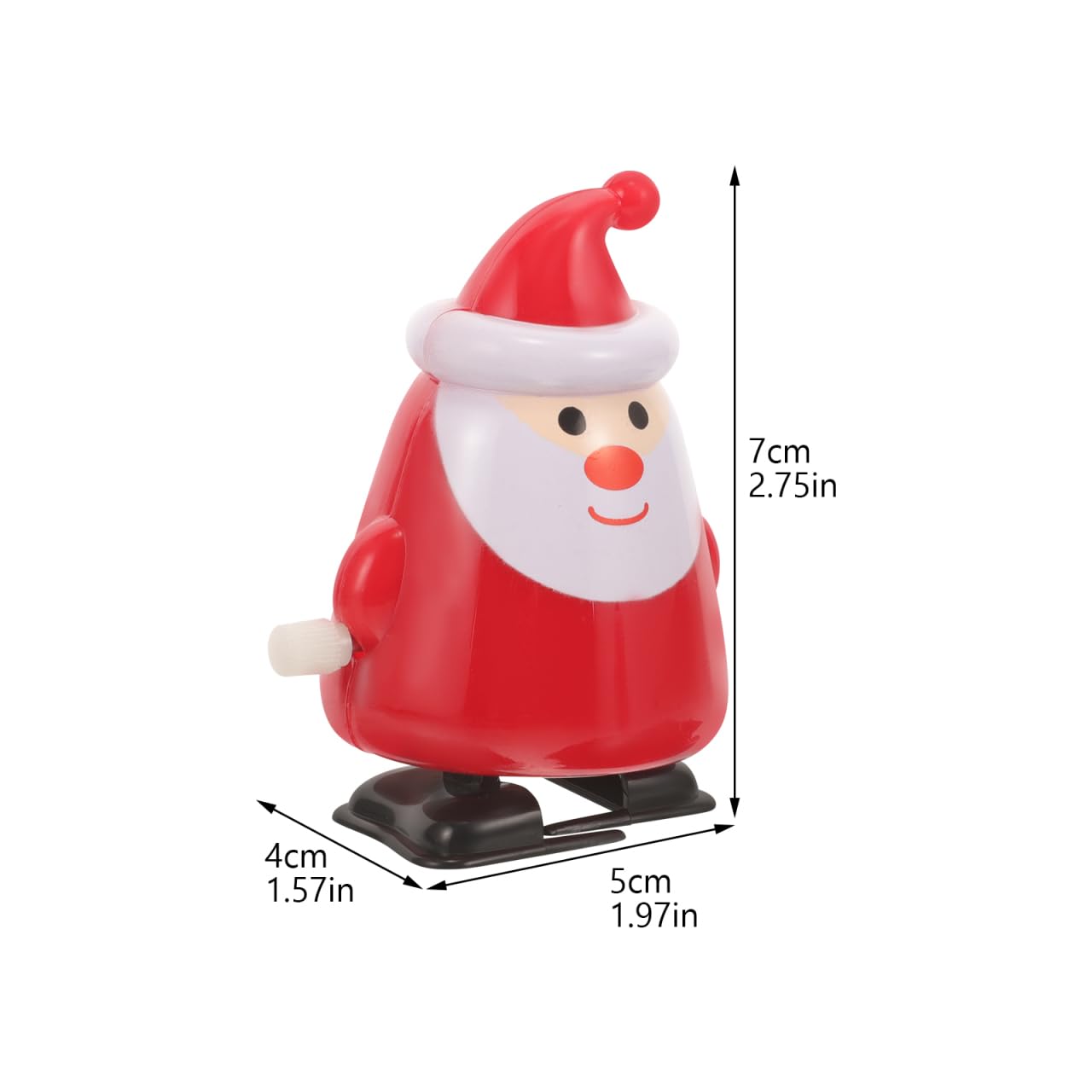 Warmhm Christmas Clockwork Wind-up Walking Toys Santa Claus Style Educational Plaything for Boys and Girls Wind-up Toys Xmas Present - Image 2