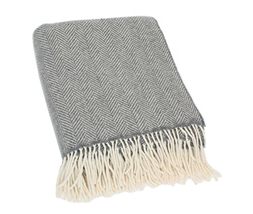 Biddy Murphy Irish Merino and Cashmere Wool Throw Blanket, Made in Ireland, Heirloom Quality, 54' x...