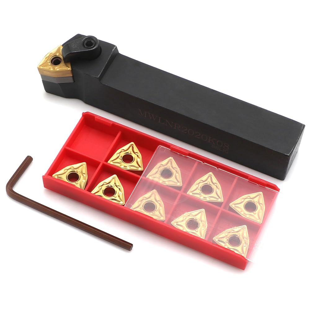 AYNEFY Herramientas de Corte de Torno de Metal, Herramientas de Corte CNC de Primera Calidad, 10 Piezas para Metalurgia Doméstica y Profesional