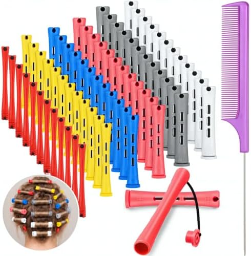 Willbond 72-Piece Hair Perm Rods Kits, Short Cold Wave Hair Rollers