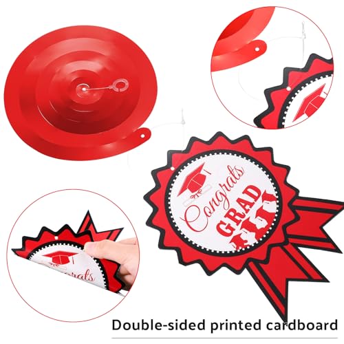 Image of Sumind 30 Pcs Graduation Party Hanging Swirl Decorations Class of 2026 Congrats Grad Supplies for 2026
