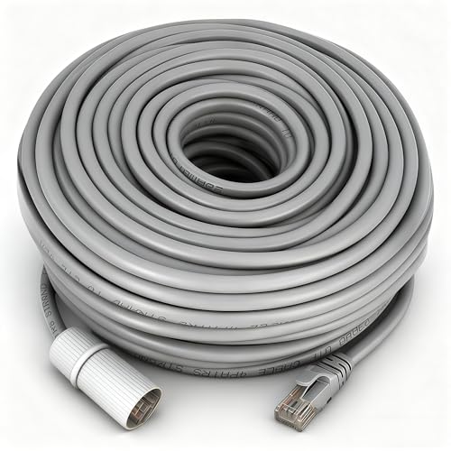 20 or 30 Meter CAT 5 Weatherproof Network Cable for Security Camera Connections (20m/65.6ft)