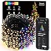 BrizLabs Smart Christmas Lights, 229ft 700 LED Color Changing Christmas String Lights with APP/Voice Control, Warm White & Multicolor Xmas Tree Lights Music Xmas Fairy Lights for Indoor Outdoor Home