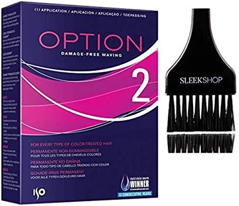 lSO OPTION Perm, Damage-Free Waving (with Sleekshop Tint Brush) Perming Hair Curls Coils (OPTION 2 - VERSION #2)