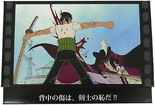 Amazon ゾロ1 背中の傷は 剣士の恥だ ワンピース名シーンあぶらとり紙 ミラー付き アニメキャラグッズ通販 メイクアップ おもちゃ