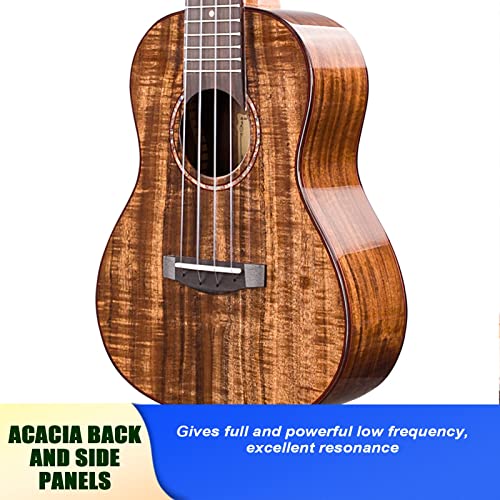 TyhhxNq Concert Ukulélé, 23 Pouces Instrument D’ukulélé en Bois D’acacia pour Adultes Débutants Professionnels avec Sac… - Les Beatles, Paul McCartney, John Lennon, RIngo Starr, George Harrison TyhhxNq Concert Ukulélé, 23 Pouces Instrument D'ukulélé en Bois D'acacia pour Adultes Débutants Professionnels avec Sac… – Image 4